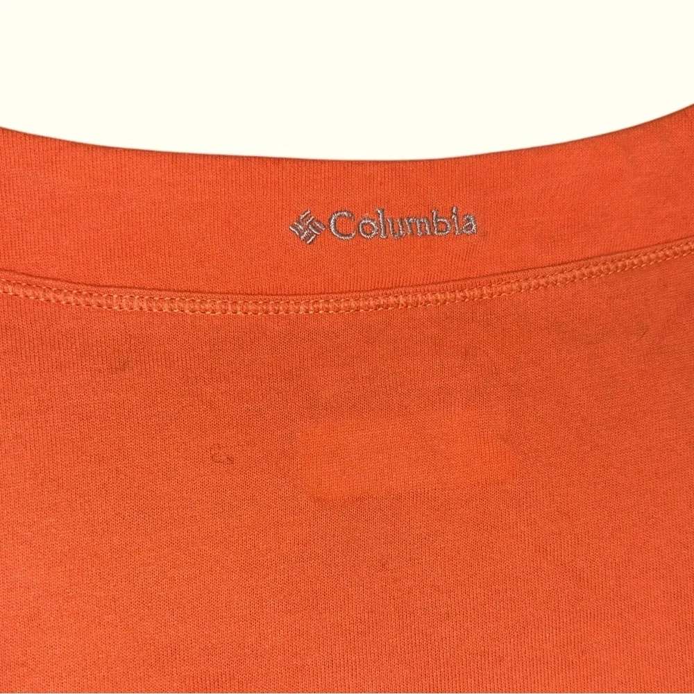 🌟 2for$30 Columbia Women Size XL Orange Cotton Short Sleeve Omni Free Shirt top - Picture 8 of 12
